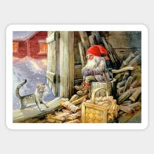 “In the Woodshed” by Jenny Nystrom Sticker